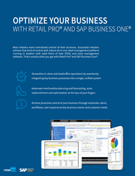 Retail Pro SAP Link Brochure